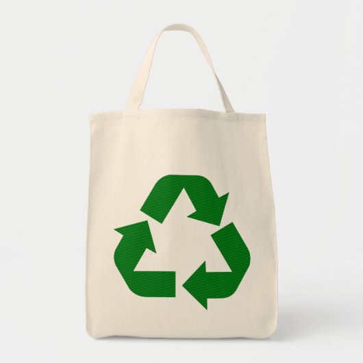 Recyclen Symbool Grocery Canvas tas (Voorkant)