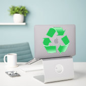 Recyclen symbool Vinyl Sticker (Laptop op bureau)