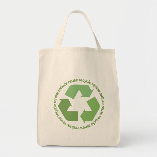 Recyclen SymboolCanvas tas (Voorkant)