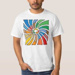 Recyclen tekenkunst t-shirt