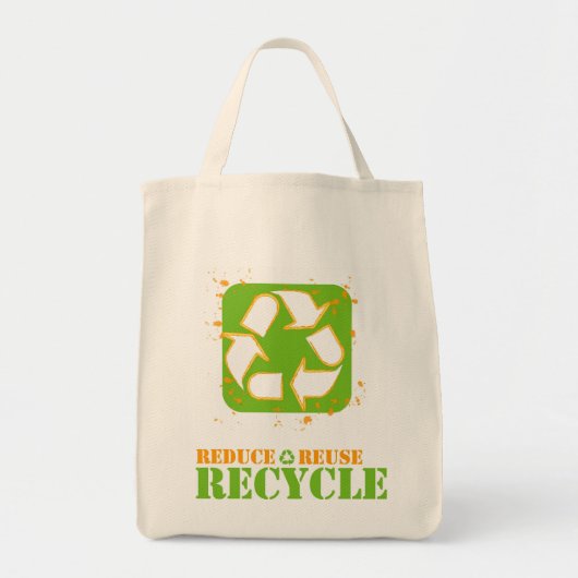 recyclen tote bag (Voorkant)