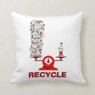 Recyclen Trash Pillow Kussen
