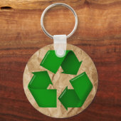 Recyclen - Verrukt papier Sleutelhanger (Voorkant)