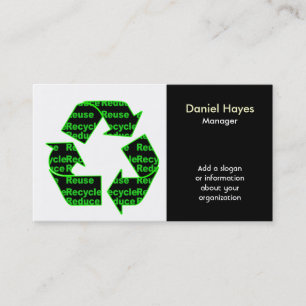 Recyclen Visitekaartjes