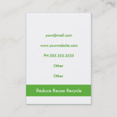 recyclen Visitekaartjes (Achterkant)