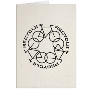 Recyclen vouwkaart