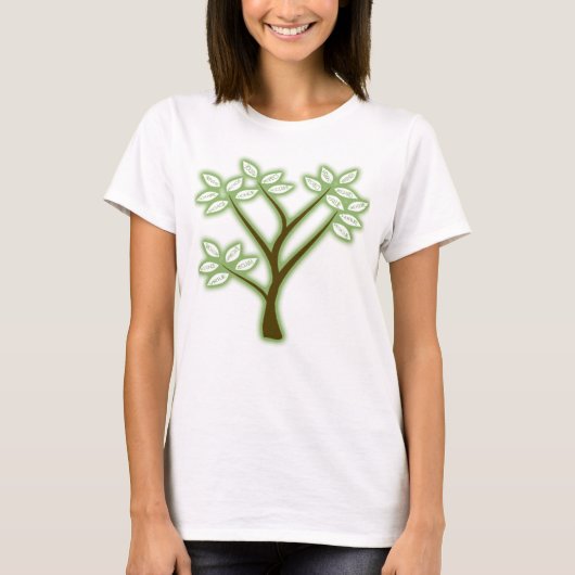 RECYCLEN WORD TREE T-SHIRT (Voorkant)