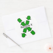 Recyclen X prullenbak sticker (Envelop)