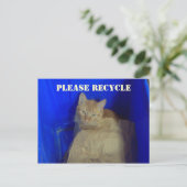 Recycler la carte postale (Debout devant)