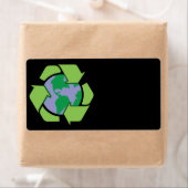 Recycler le Étiquette Earth (En situation)