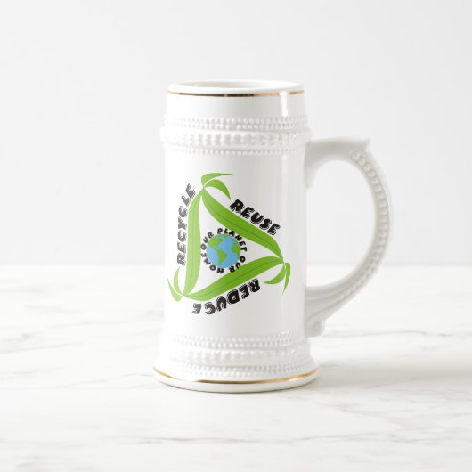 Recycler, Réutiliser, Réduire Les Mugs (Droite)