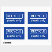 Recycling Bin Label Sjabloon Sticker (Vel)