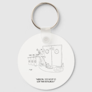 Recycling Cartoon 9265 Sleutelhanger