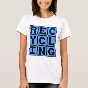 Recycling, ecologisch vangnet t-shirt