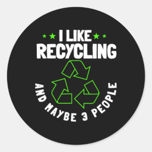 Recycling Environmentalist Recycle Earth Day Natur Ronde Sticker