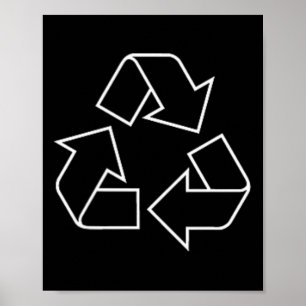 Recycling Logo Recyclen symbool Earth Day Groene M Poster