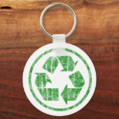 Recycling om de planeet aarde te redden, symbool sleutelhanger (Voorkant)