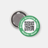 Recycling Project QR-code recycle & vernieuw. Magneet (Voorkant / Achterkant)