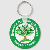 Recycling Project. Recyclen en vernieuwt. Sleutelhanger (Voorkant)