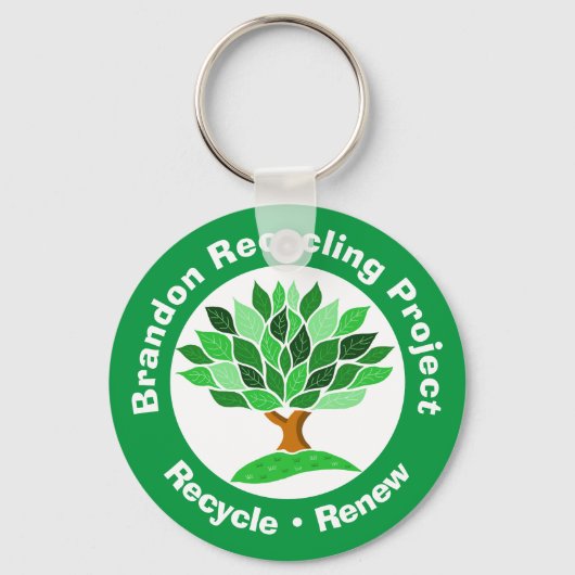 Recycling Project. Recyclen en vernieuwt. Sleutelhanger (Voorkant)
