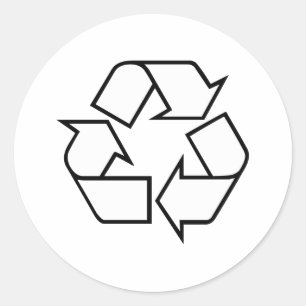 Recycling Ronde Sticker