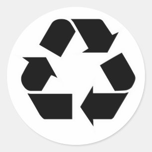 Recycling Ronde Sticker