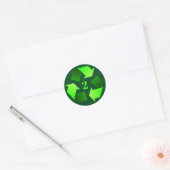 Recycling Symbol Sticker - Kies Recycling Nummer (Envelop)