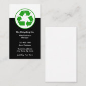 Recycling Symbool Thema Visitekaartjes (Voorkant / Achterkant)