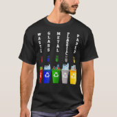Recycling Trash  Sorting bins  T-shirt (Voorkant)