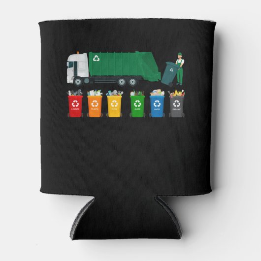 Recycling Trash Truck Blikjeskoeler (Voorkant)
