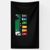 Recycling Trash Truck Spandoek (Verticaal)