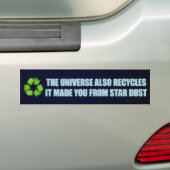 recycling van bumpersticker (Op auto)
