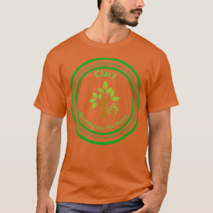 Recycling van de naam van de cliënt Ga groen met r T-shirt