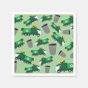 Recycling van vuilniswagen servet