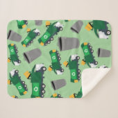 Recycling van vuilniswagen sherpa deken (Voorkant (horizontaal))