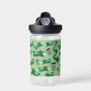 Recycling van vuilniswagen waterfles