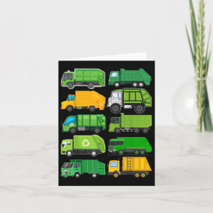 Recycling Vuilniswagen Kids Verjaardagscadeaus Kaart