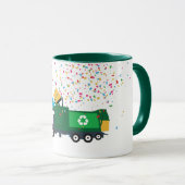 Recycling vuilniswagen mok (Voorkant rechts)