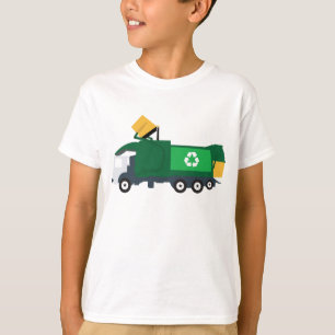 Recycling vuilniswagen t-shirt