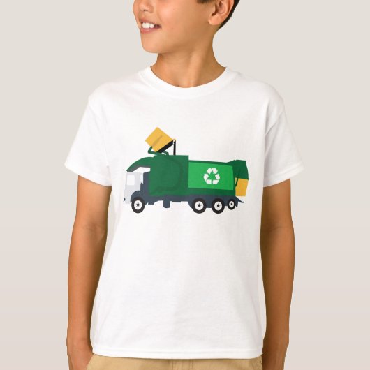 Recycling vuilniswagen t-shirt (Voorkant)