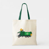 Recycling vuilniswagen tote bag (Achterkant)