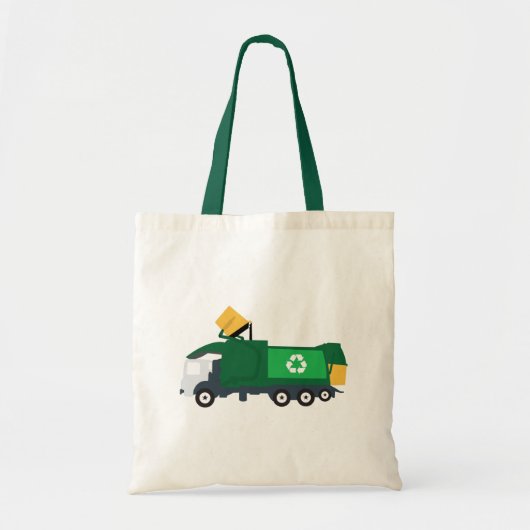 Recycling vuilniswagen tote bag (Voorkant)