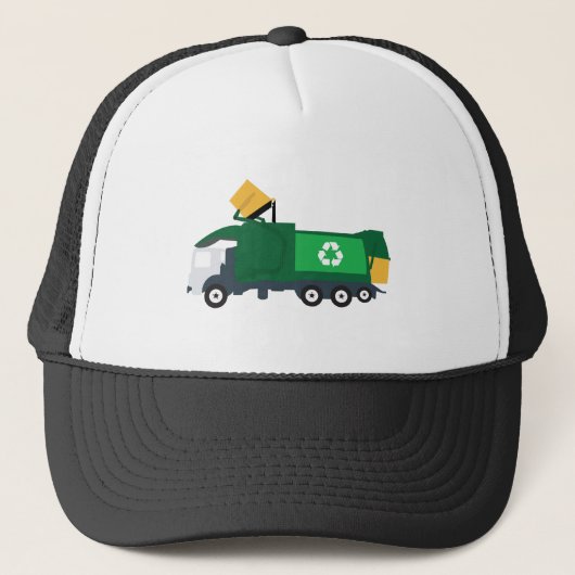 Recycling vuilniswagen trucker pet (Voorkant)