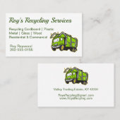 Recycling vuilniswagen visitekaartje (Voorkant / Achterkant)