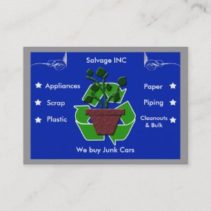 recyclingafval visitekaartje