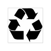 Recyclingsymbool Art Stempel (Afrduk)