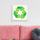 Recyclingsymbool Canvas Afdruk (Insitu (Woonkamer))