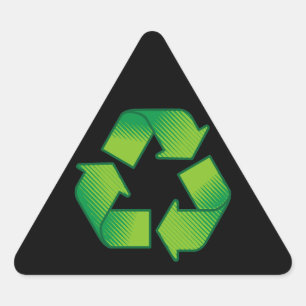 Recyclingsymbool Driehoek Sticker