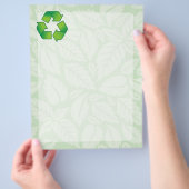 Recyclingsymbool Flyer (Hand)