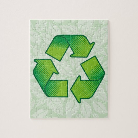 Recyclingsymbool Legpuzzel (Verticaal)